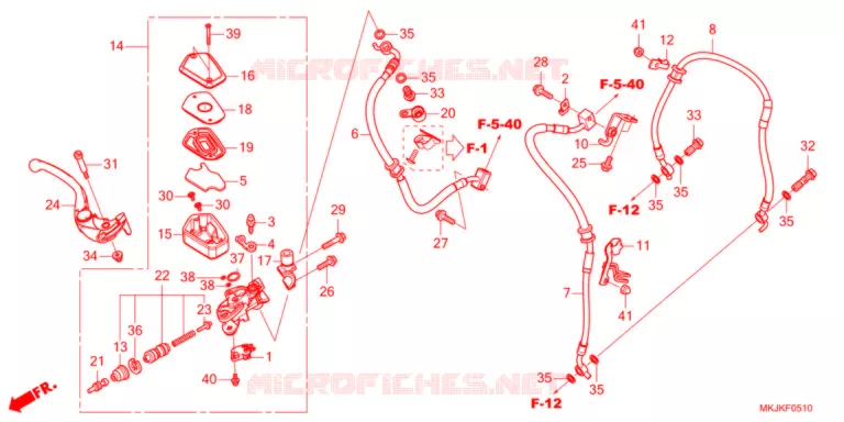 MAITRE CYLINDRE DE FREIN AVANT Honda MOTO 1000 CB 2021  CB1000RAM