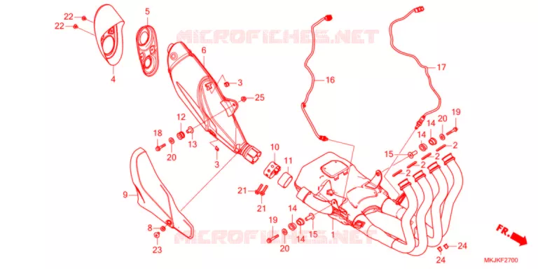SILENCIEUX D'ECHAPPEMENT Honda MOTO 1000 CB 2021  CB1000RAM