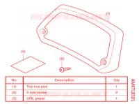DOSSERET DE TOP CASE 50L pour Honda X ADV 750 -3ED- de 2021