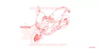 AUTOCOLLANTS pour Honda X ADV 750 LOWER de 2021