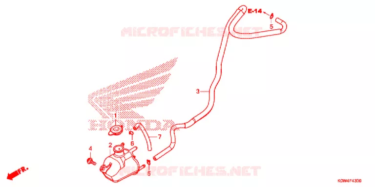 VASE D'EXPANSION Honda SCOOTER 150 ADV 2021  ADV150AM_A