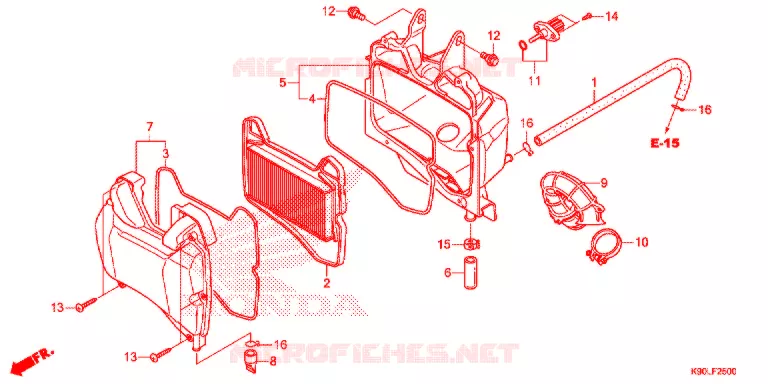 FILTRE A AIR Honda MOTO 110 WAVE 2021  AFP110CSFL