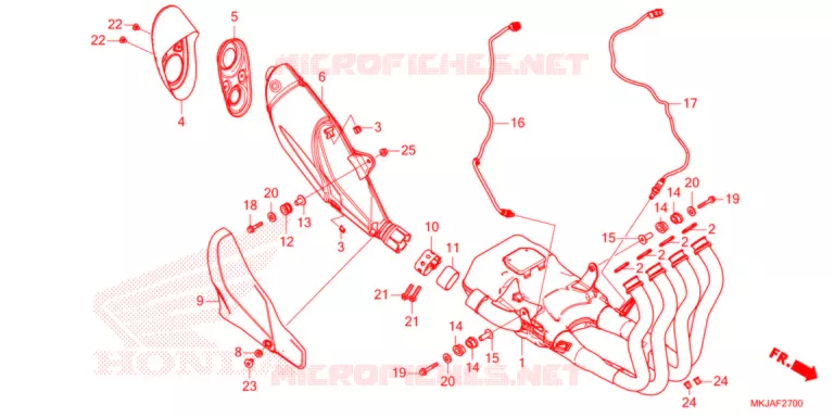 SILENCIEUX D'ECHAPPEMENT Honda MOTO 1000 CB 2021  CB1000RAM_A