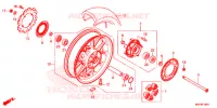 ROUE ARRIERE pour Honda CB 500 F ABS de 2021