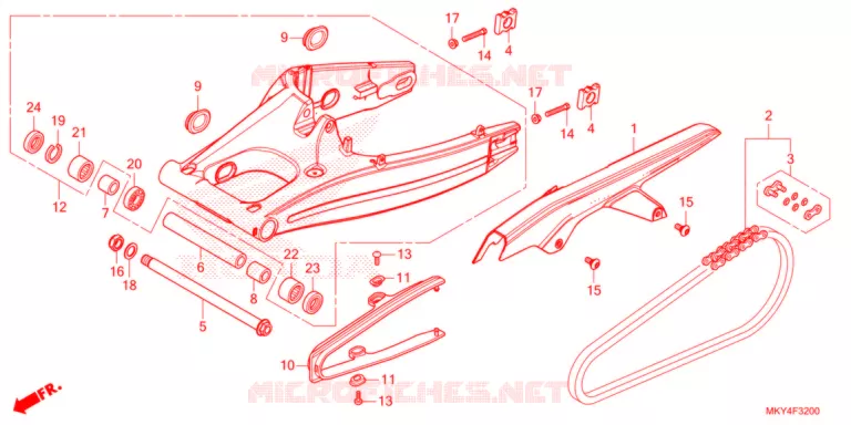 BRAS OSCILLANT Honda MOTO 650 CB 2021  CB650RAM