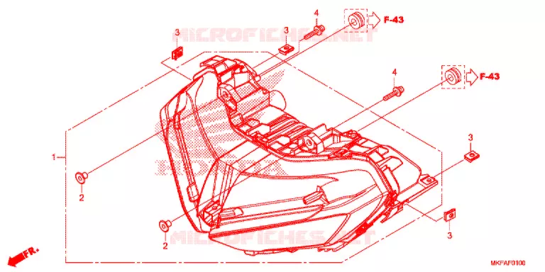 PHARE Honda MOTO 1000 CBR 2021  CBR1000RAM