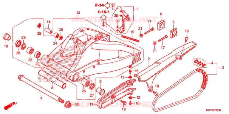 BRAS OSCILLANT Honda MOTO 1000 CBR 2021  CBR1000RAM