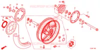 ROUE ARRIERE pour Honda CBR 300 R de 2021