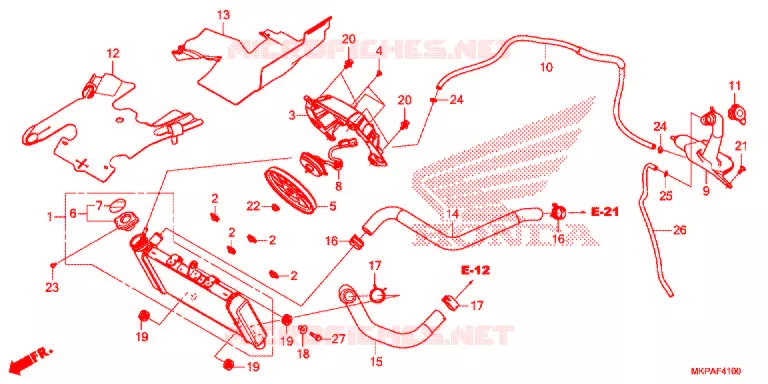 RADIATEUR Honda MOTO 500 CBR 2021  CBR500RAM