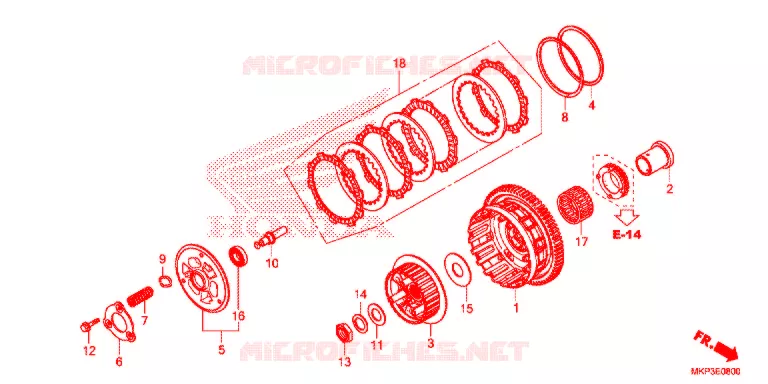 EMBRAYAGE Honda MOTO 500 CBR 2021  CBR500RAM