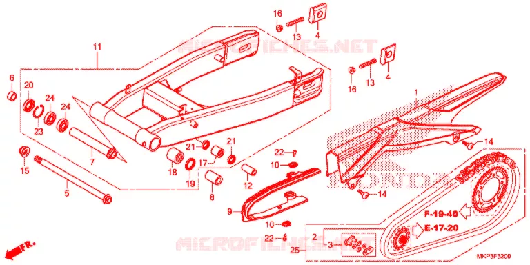 BRAS OSCILLANT Honda MOTO 500 CBR 2021  CBR500RAM