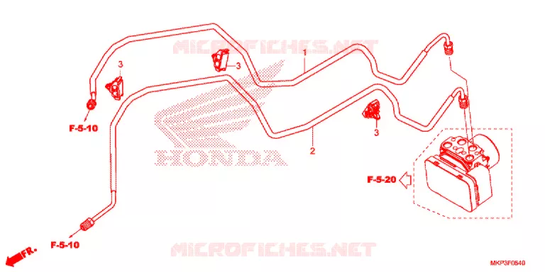 DURITE DE FREIN ARRIERE Honda MOTO 500 CBR 2021  CBR500RAM