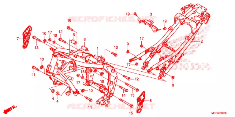 CADRE Honda MOTO 500 CBR 2021  CBR500RAM