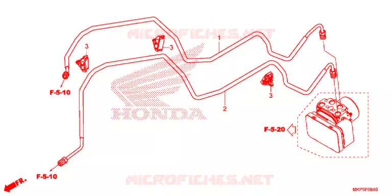 DURITE DE FREIN ARRIERE Honda MOTO 500 CBR 2021  CBR500RAM