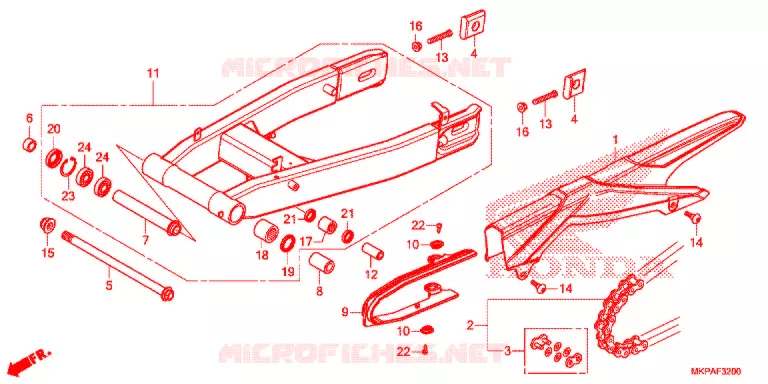 BRAS OSCILLANT Honda MOTO 500 CBR 2021  CBR500RAM