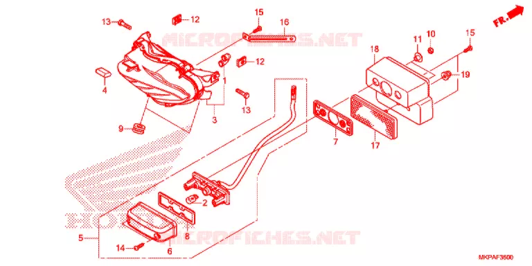 FEU ARRIERE Honda MOTO 500 CBR 2021  CBR500RAM
