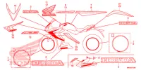MARQUE (2) pour Honda CBR 650 R 35KW de 2020