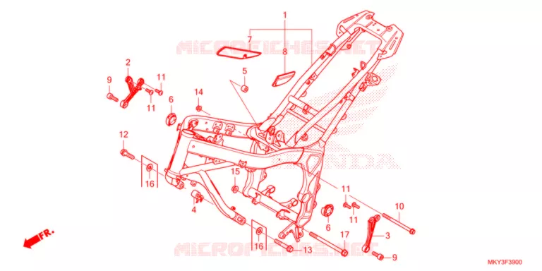 CADRE Honda MOTO 650 CBR 2021  CBR650RAM