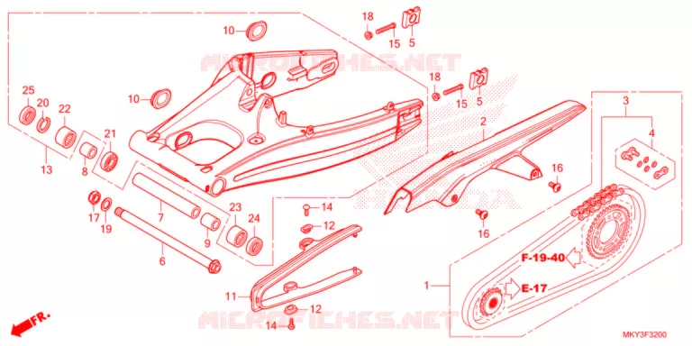 BRAS OSCILLANT Honda MOTO 650 CBR 2021  CBR650RAM