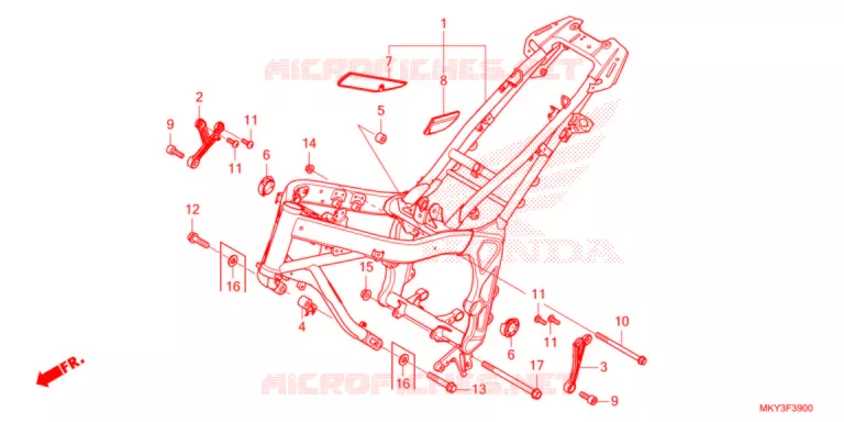 CADRE Honda MOTO 650 CBR 2021  CBR650RAM
