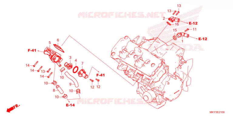 THERMOSTAT Honda MOTO 650 CBR 2021  CBR650RAM