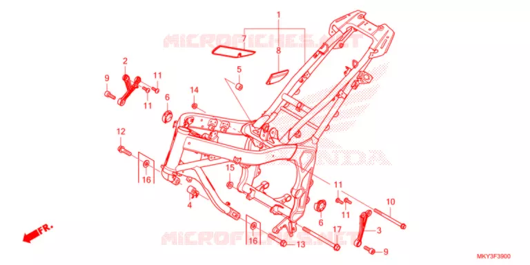CADRE Honda MOTO 650 CBR 2021  CBR650RAM