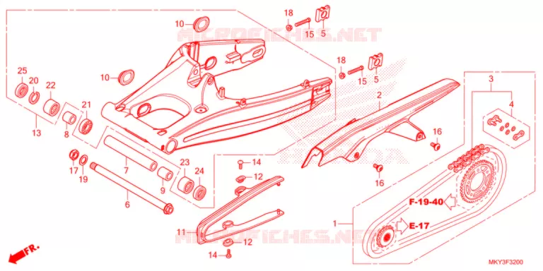 BRAS OSCILLANT Honda MOTO 650 CBR 2021  CBR650RAM