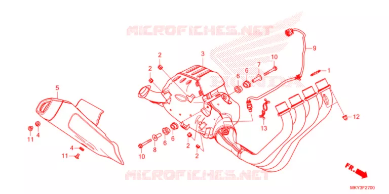 SILENCIEUX D'ECHAPPEMENT Honda MOTO 650 CBR 2021  CBR650RAM