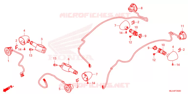 CLIGNOTANT Honda MOTO 1100 REBEL 2021  CMX1100AM