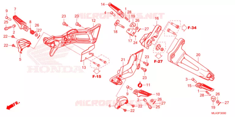 REPOSE PIED Honda MOTO 1100 REBEL 2021  CMX1100AM