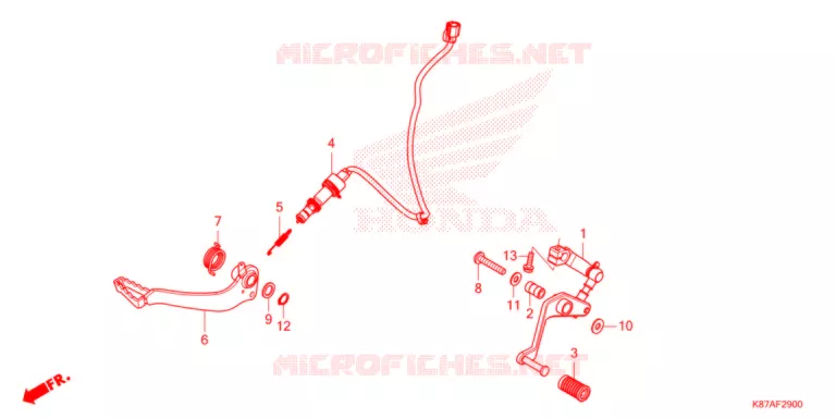 PEDALE Honda MOTO 500 REBEL 2021  CMX300M