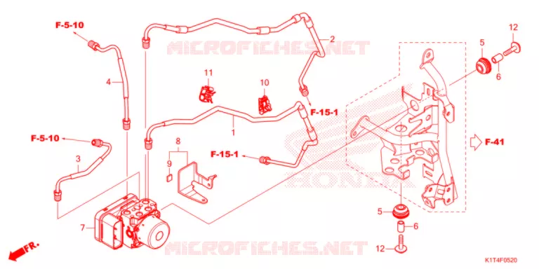 MODULATEUR ABS/TUYAU DE FREIN Honda MOTO 300 CRF 2021  CRF300LAM