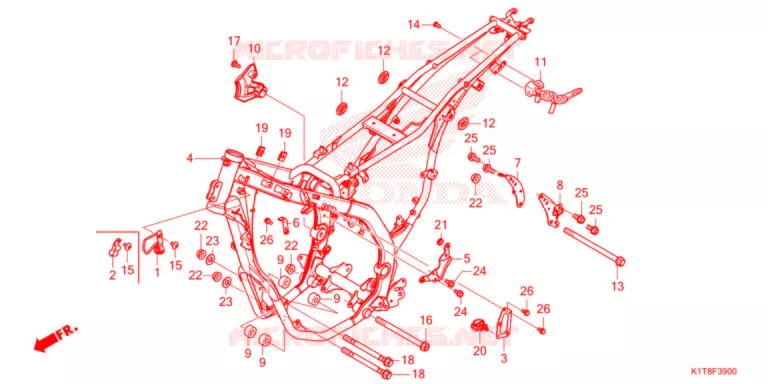 CADRE Honda MOTO 300 CRF 2021  CRF300LDM