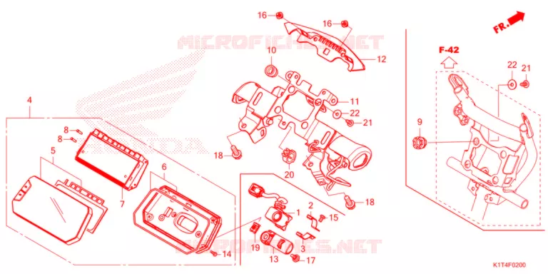 COMPTEUR Honda MOTO 300 CRF 2021  CRF300LM