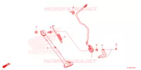 BEQUILLE LATERALE pour Honda CRF 300 L de 2021