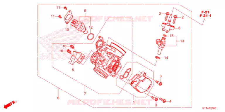 CORPS DE PAPILLON Honda MOTO 300 CRF 2021  CRF300LRAM