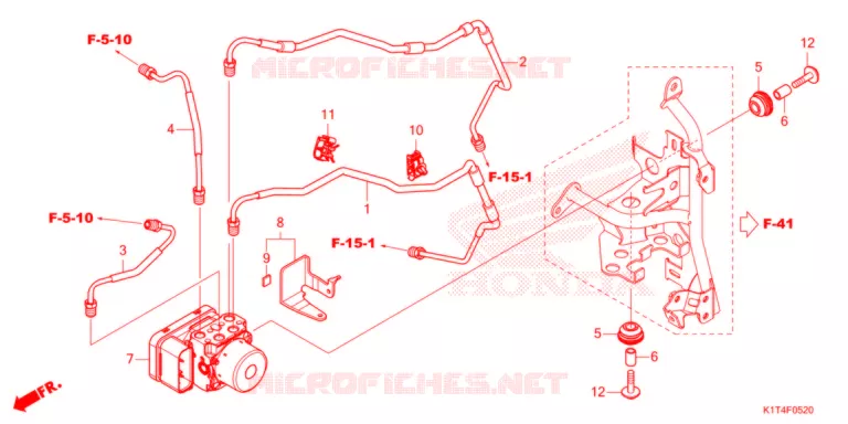 MODULATEUR ABS/TUYAU DE FREIN Honda MOTO 300 CRF 2021  CRF300LRAM