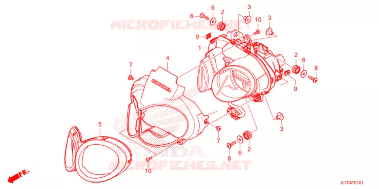 PROJECTEUR (CRF300LR/LRA) Honda MOTO 300 CRF 2021  CRF300LRAM