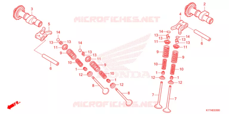 ARBRE A CAMES - SOUPAPE Honda MOTO 300 CRF 2021  CRF300LRAM