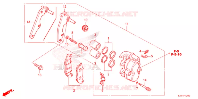 ETRIER DE FREIN AVANT Honda MOTO 300 CRF 2021  CRF300LRAM