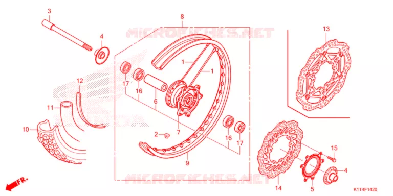 ROUE AVANT Honda MOTO 300 CRF 2021  CRF300LRM