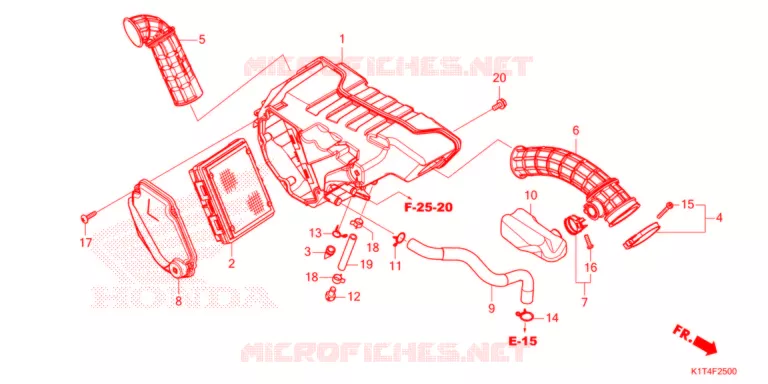 FILTRE A AIR Honda MOTO 300 CRF 2021  CRF300LRM