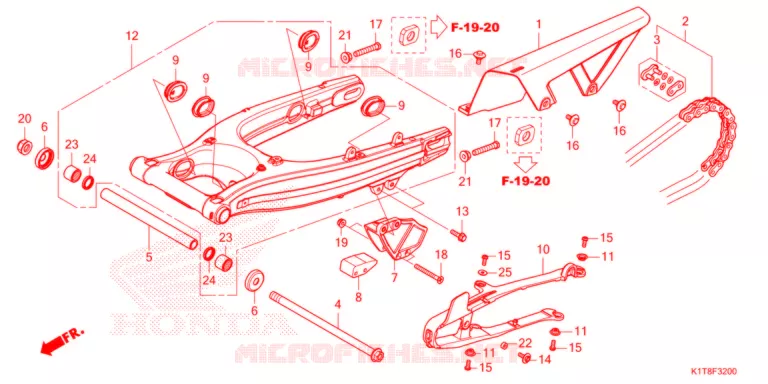 BRAS OSCILLANT Honda MOTO 300 CRF 2021  CRF300LRM