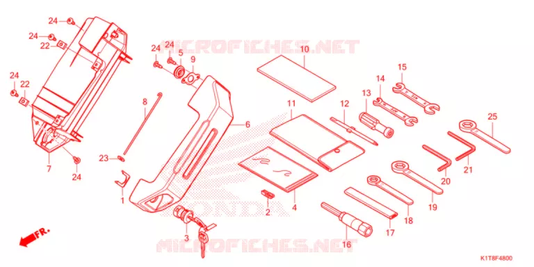 OUTILS - BOITE A OUTILS Honda MOTO 300 CRF 2021  CRF300LRM