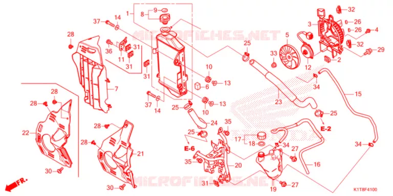 RADIATEUR Honda MOTO 300 CRF 2021  CRF300LRM