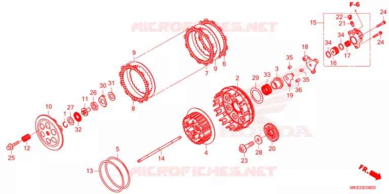 EMBRAYAGE Honda MOTO 450 CRF 2021  CRF450RM