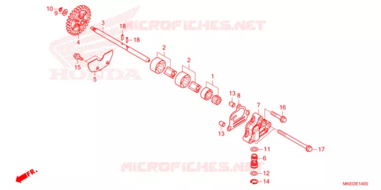 POMPE A HUILE Honda MOTO 450 CRF 2022  CRF450RM