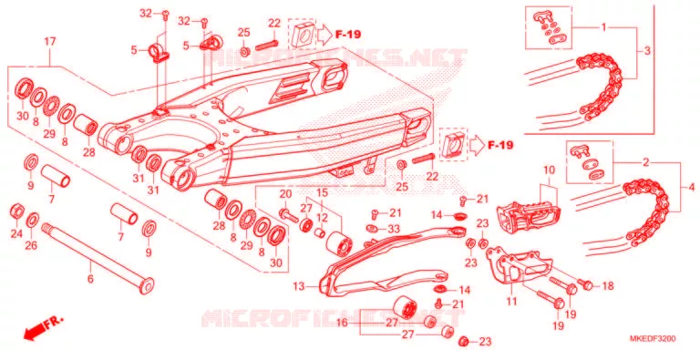 BRAS OSCILLANT Honda MOTO 450 CRF 2022  CRF450RN