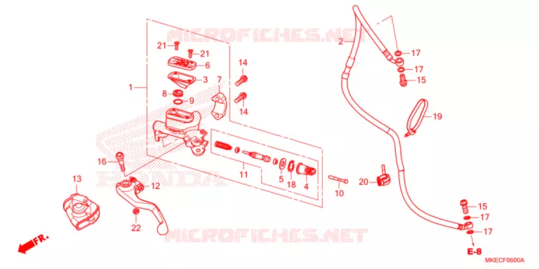 MAITRE-CYLINDRE Honda MOTO 450 CRF 2021  CRF450RXM