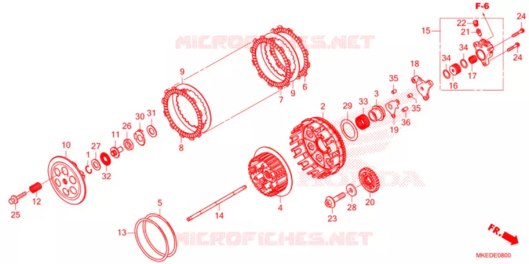 EMBRAYAGE Honda MOTO 450 CRF 2021  CRF450RXM
